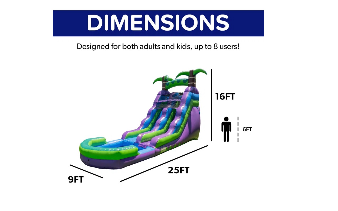 16 Waterslide Bouncer party rentals Ottawa Ontario and Gatineau Quebec