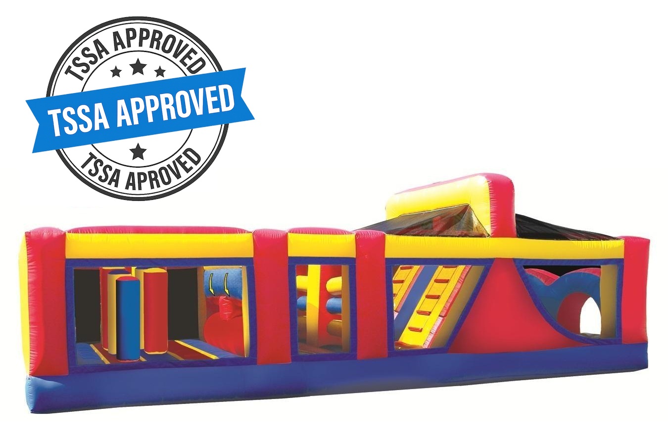 30ft Obstacle Course Inflatable Bouncy House TSSA party rentals Ottawa Ontario and Gatineau Quebec
