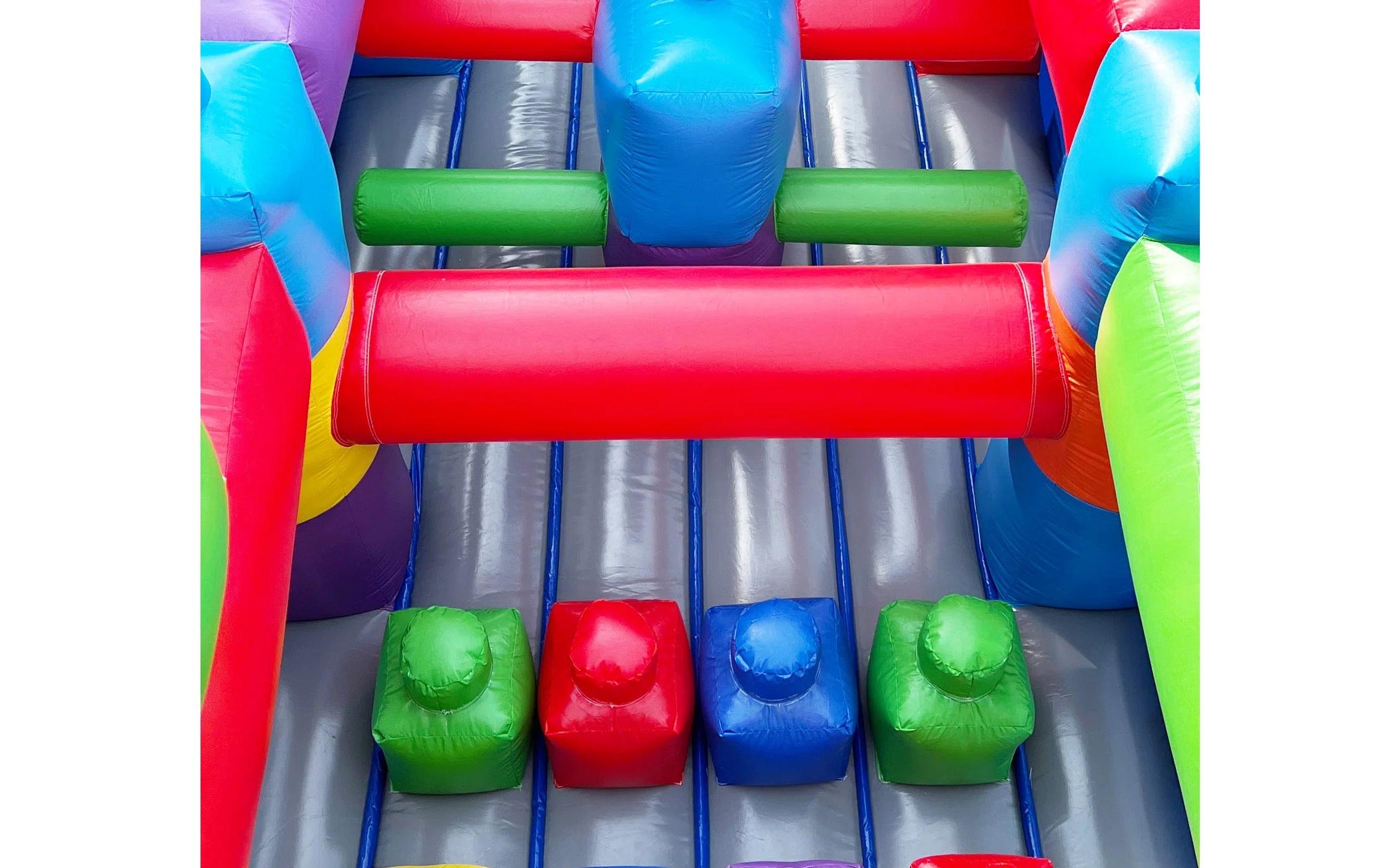 42' Mega Blocks Obstacle Course Bouncy Castle party rentals Ottawa Ontario and Gatineau Quebec