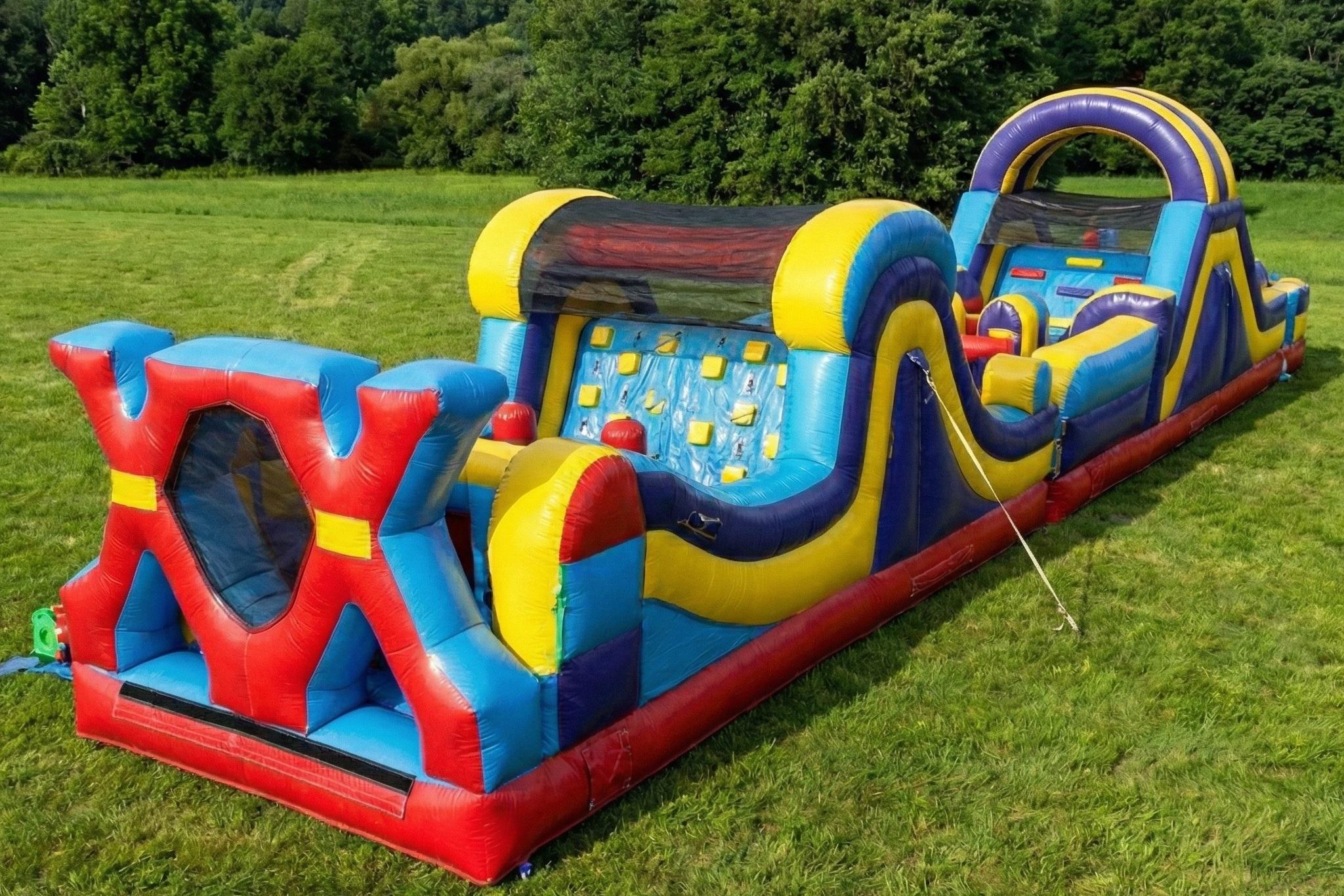 71 foot inflatable obstacle course rental Ottawa for school events and festivals