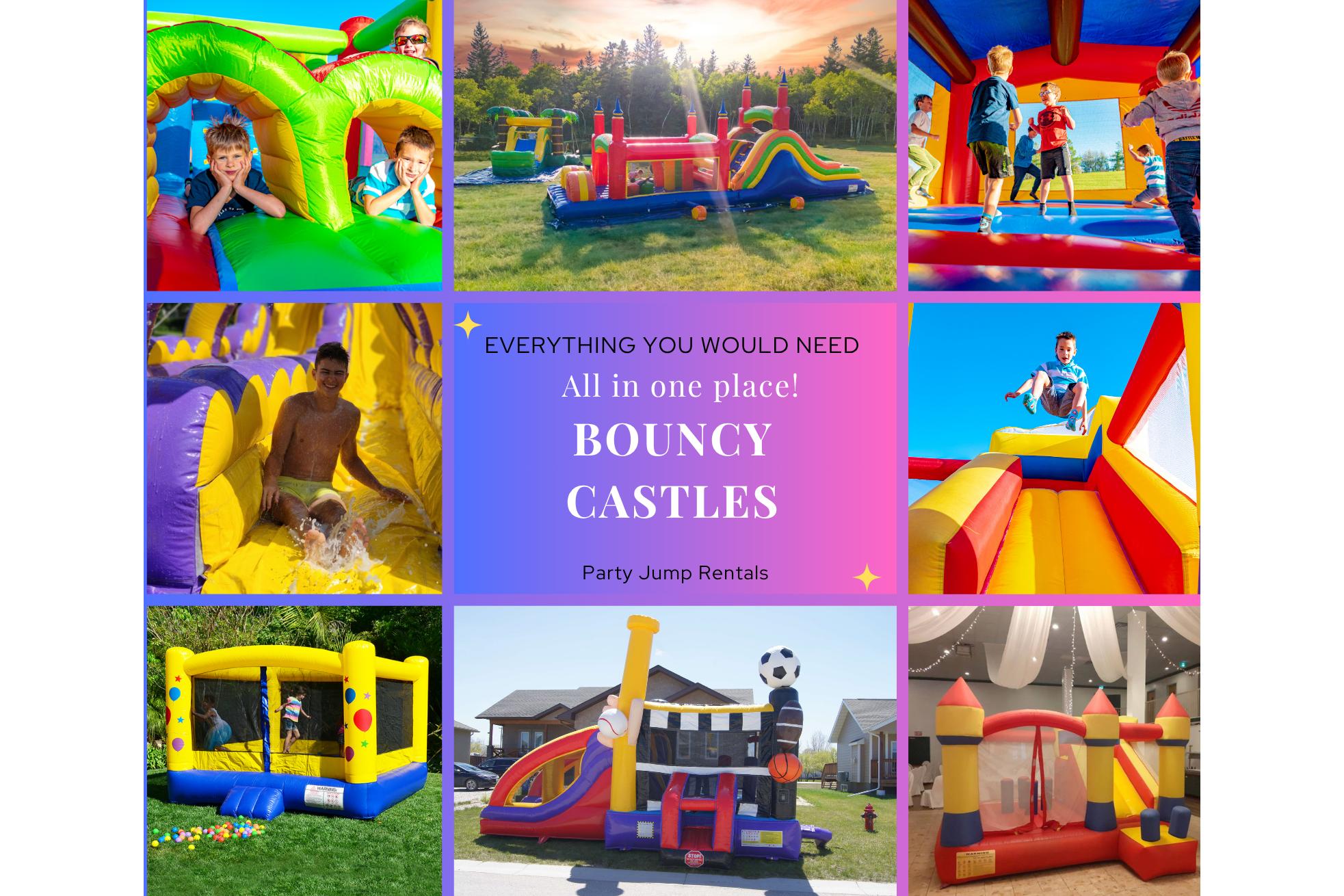 Bouncers Bouncy Castles Bounce Houses Obstacle Courses Waterslides Slides Combo Inflatable Playgrounds Toddler Bouncers Rentals for rent Ottawa Ontario