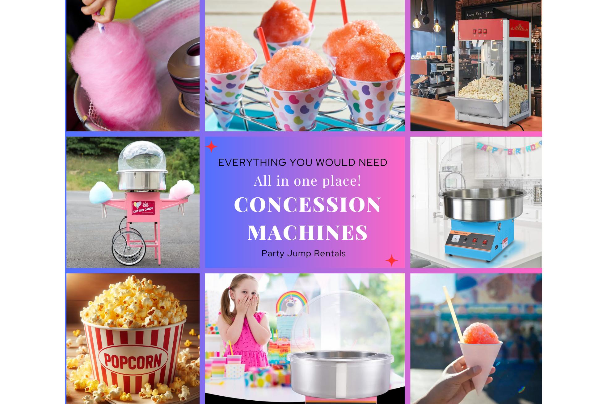 Face Painting Cotton candy machine Popcorn machine Party games Generators Party extras for rent Ottawa Ontario