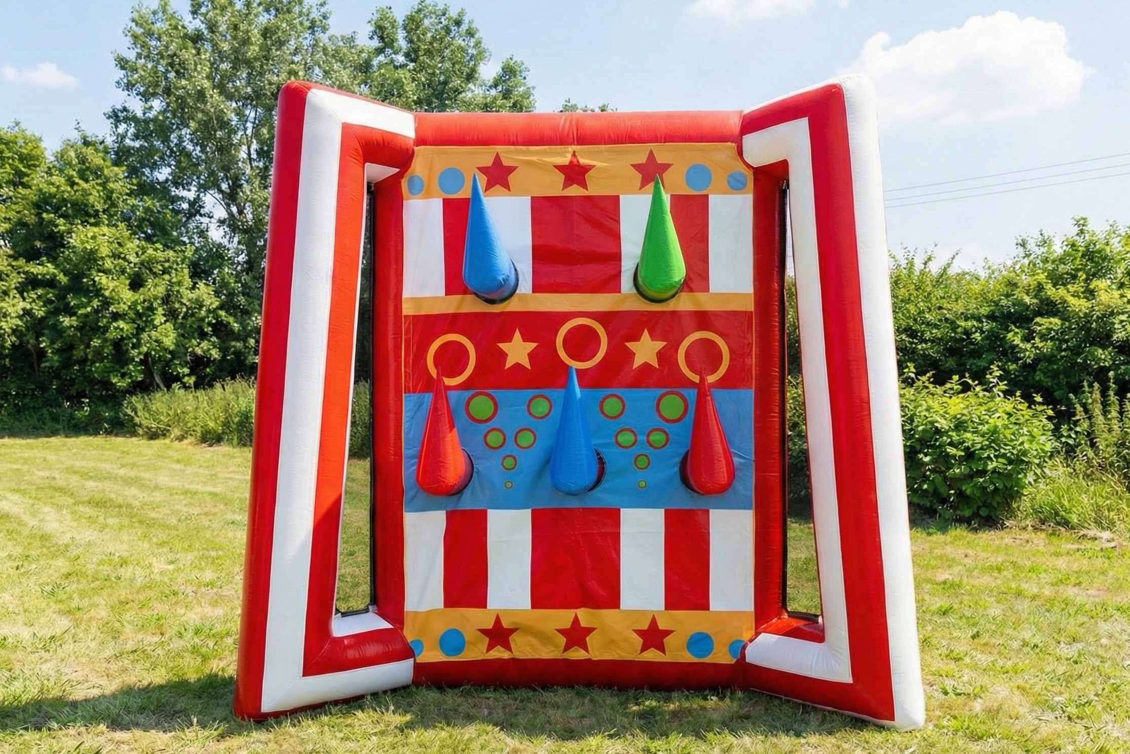 Inflatable carnival knockdown game rental in Ottawa Ontario - classic target challenge for parties and school events