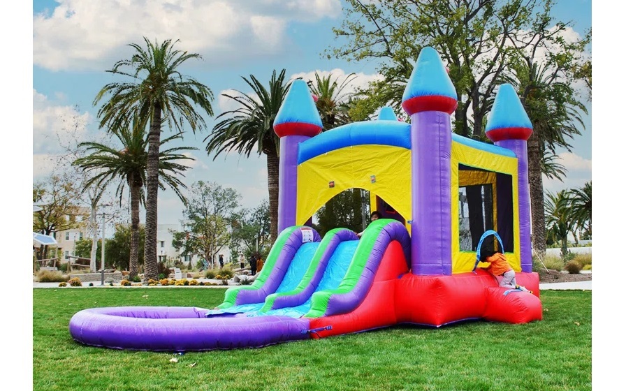 JellyBean Combo Bouncer with Waterslide foam party rentals Ottawa Ontario