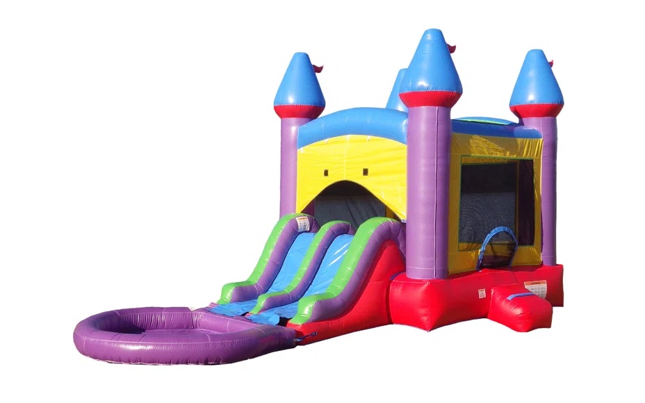 JellyBean Combo Bouncer with Waterslide foam party rentals Ottawa Ontario and Gatineau Quebec