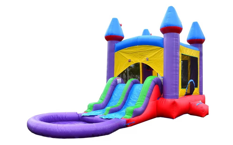 JellyBean Combo Bouncer with Waterslide foam party rentals Ottawa Ontario and Gatineau Quebec