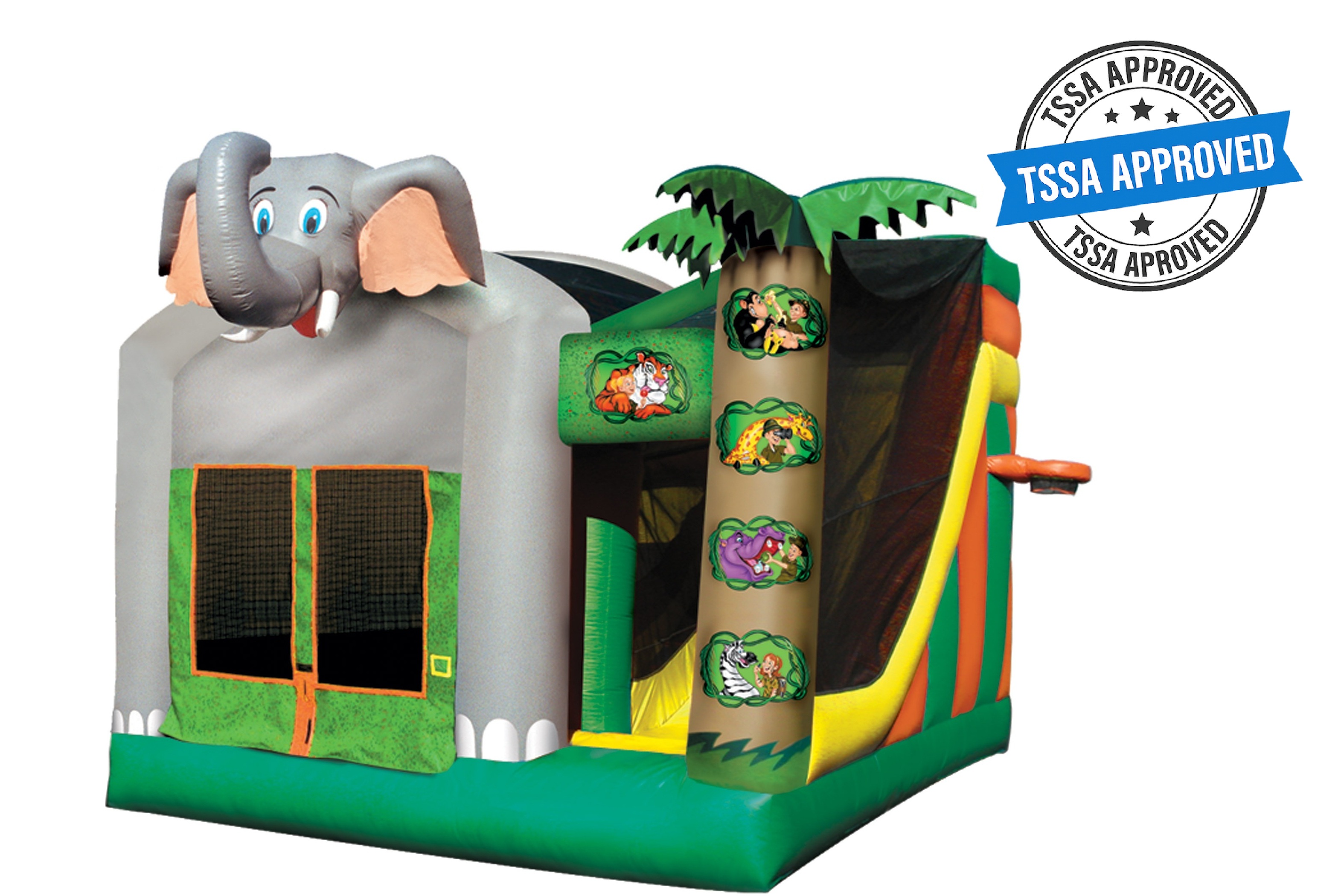 Jungle Bounce House and Slide Combo TSSA party rentals Ottawa Ontario and Gatineau Quebec