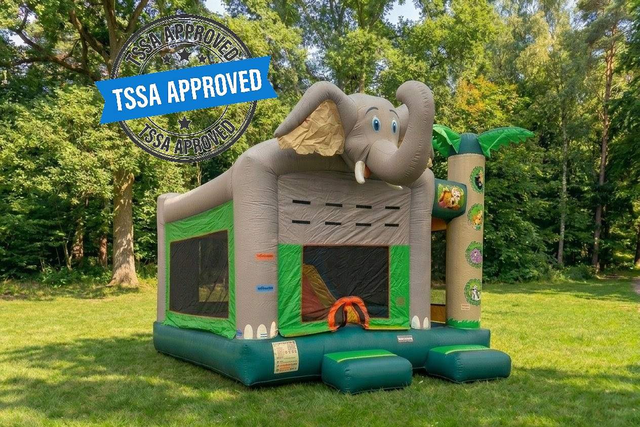 Jungle Adventure Bounce House and Slide Combo TSSA approved inflatable rental in Ottawa Ontario
