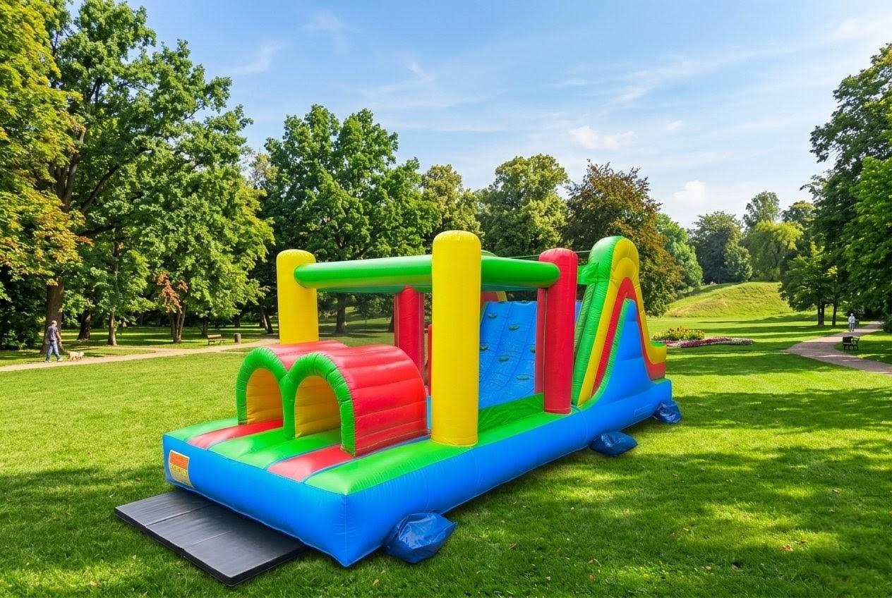 21ft obstacle course inflatable bouncer rental in Ottawa Ontario and Gatineau Quebec