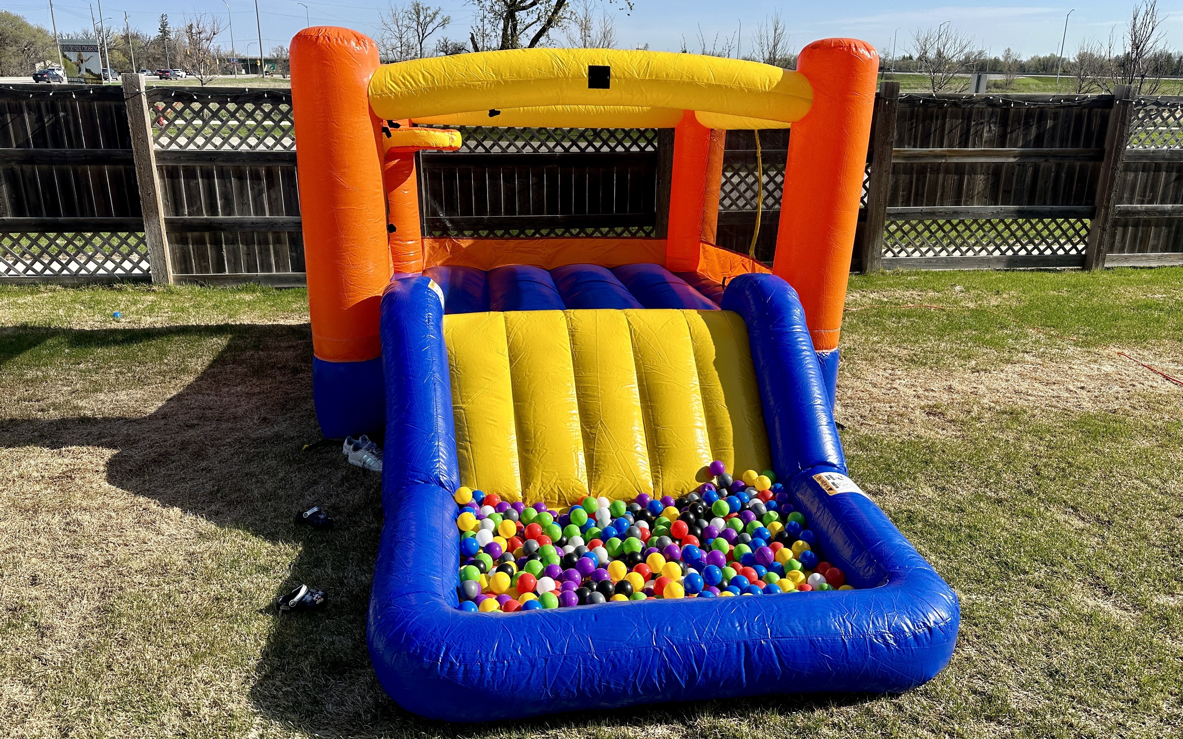 Orange Splash Bouncer with Slide party rentals Ottawa Ontario and Gatineau Quebec