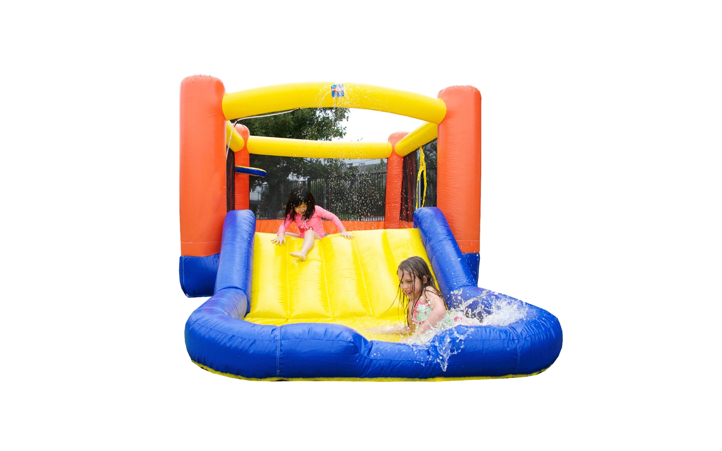 Orange Splash Bouncer with Slide party rentals Ottawa Ontario and Gatineau Quebec