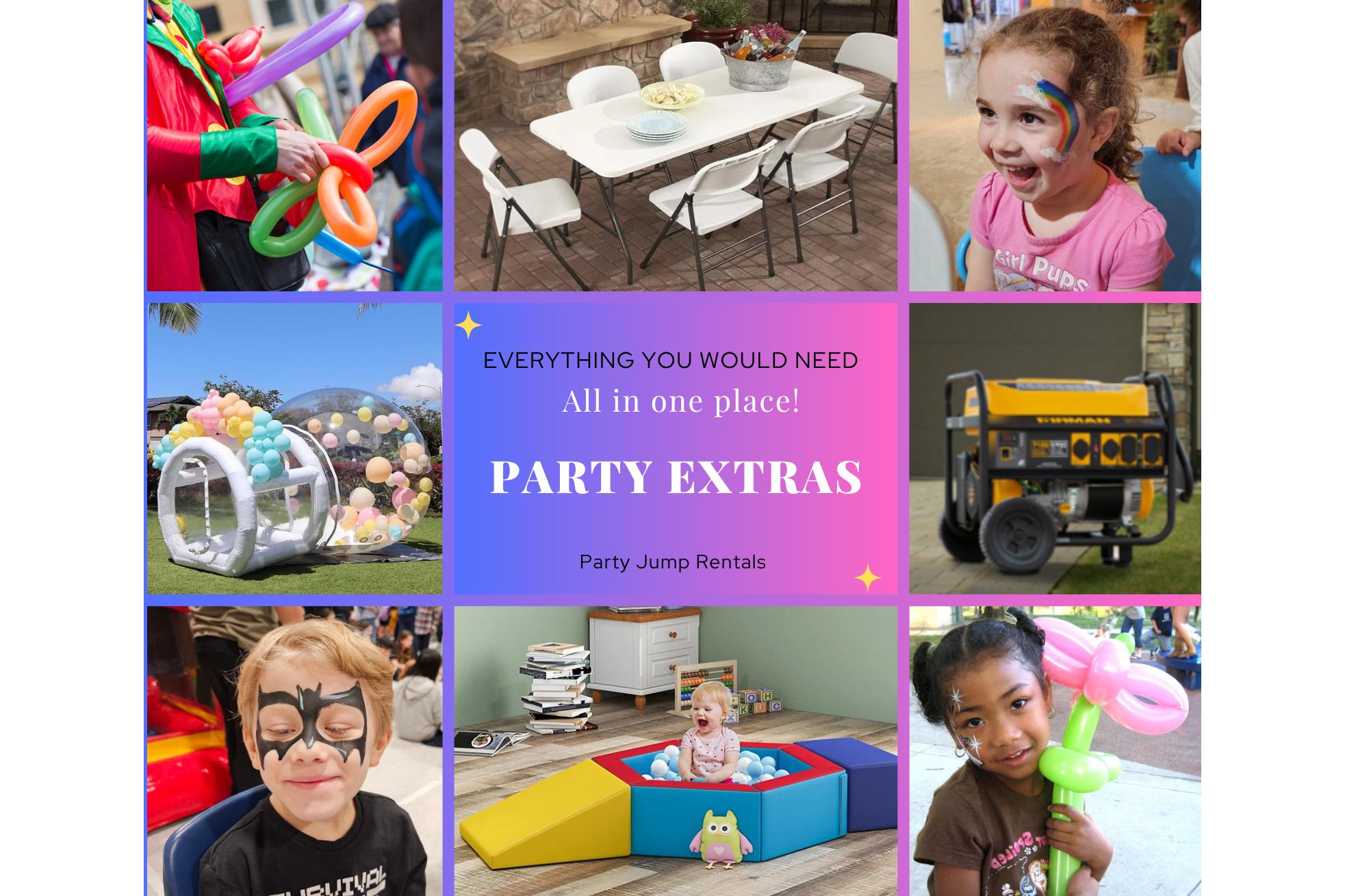 Foam Party Face Painting Cotton candy machine Popcorn machine Party games Generators Party extras for rent Ottawa Ontario