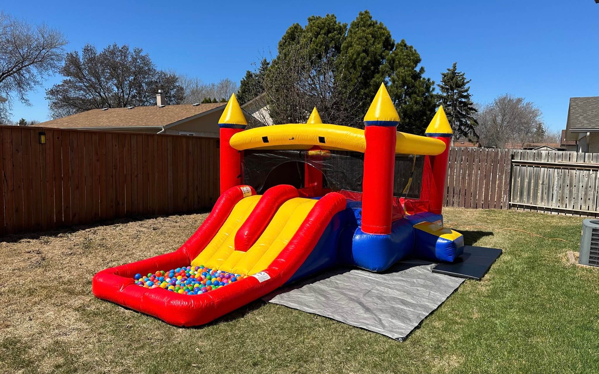 Red Castle Slide and Inflatable Bounce House party rentals Ottawa Ontario