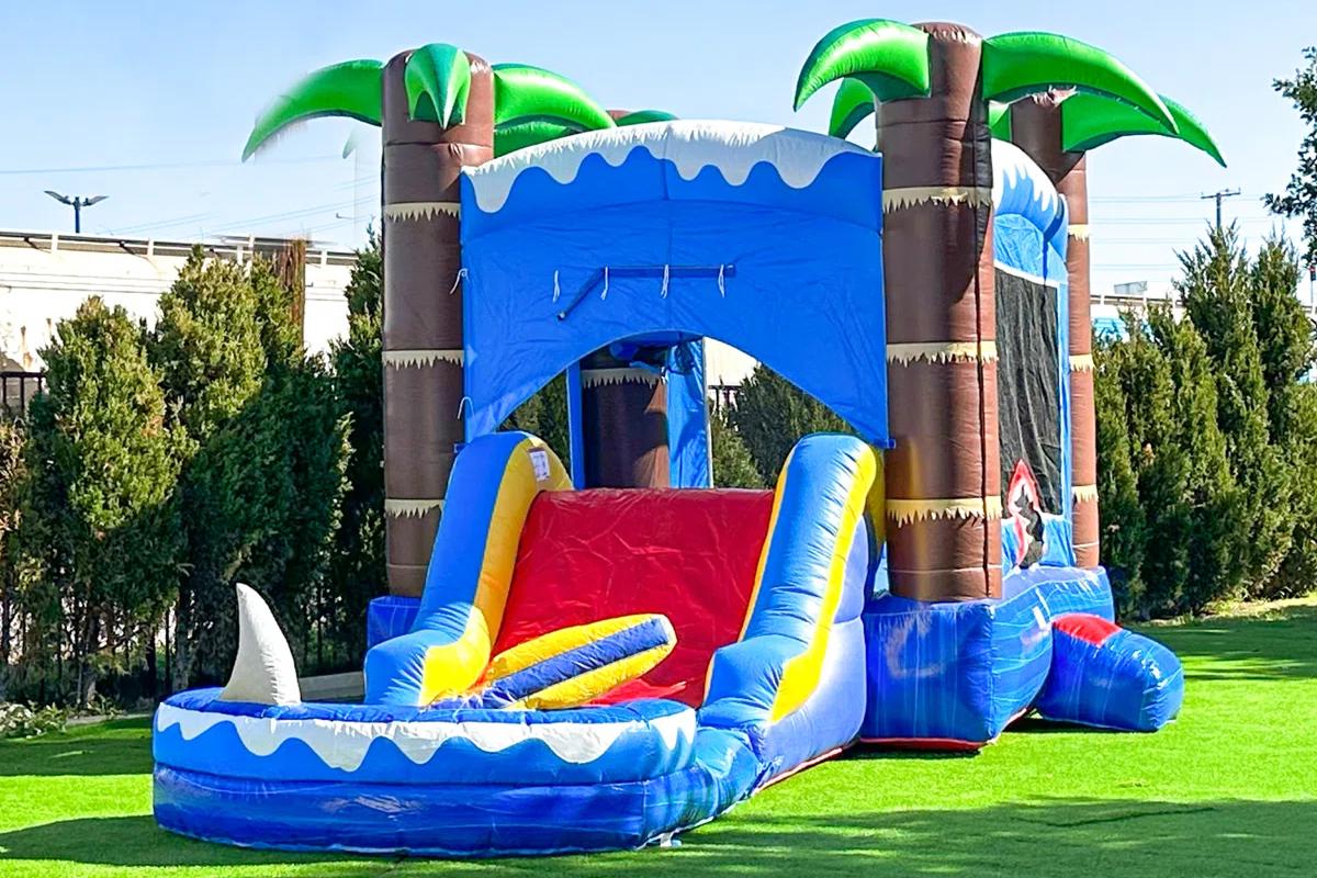 Shark Inflatable Water Slide Bounce House Combo for rent in Ottawa and Gatineau