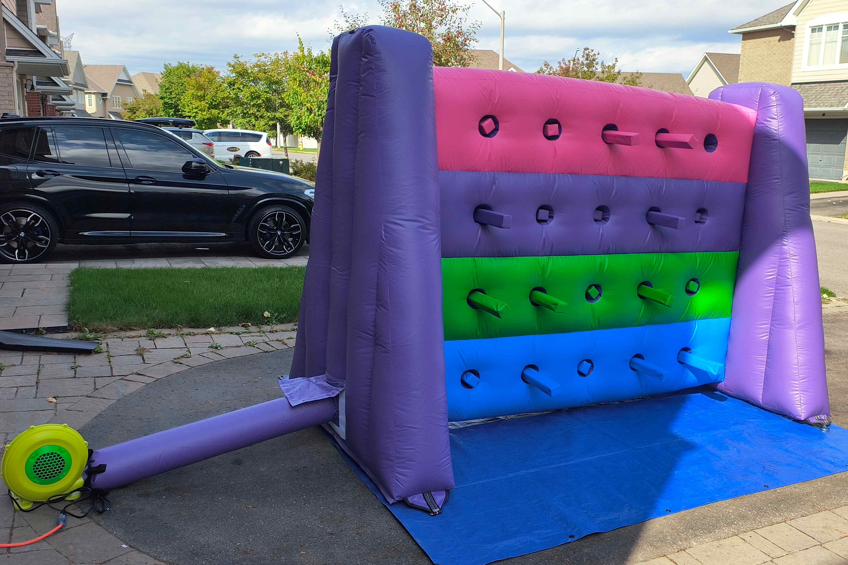Whack a Wall inflatable game rental for school fun fair in Gatineau Quebec