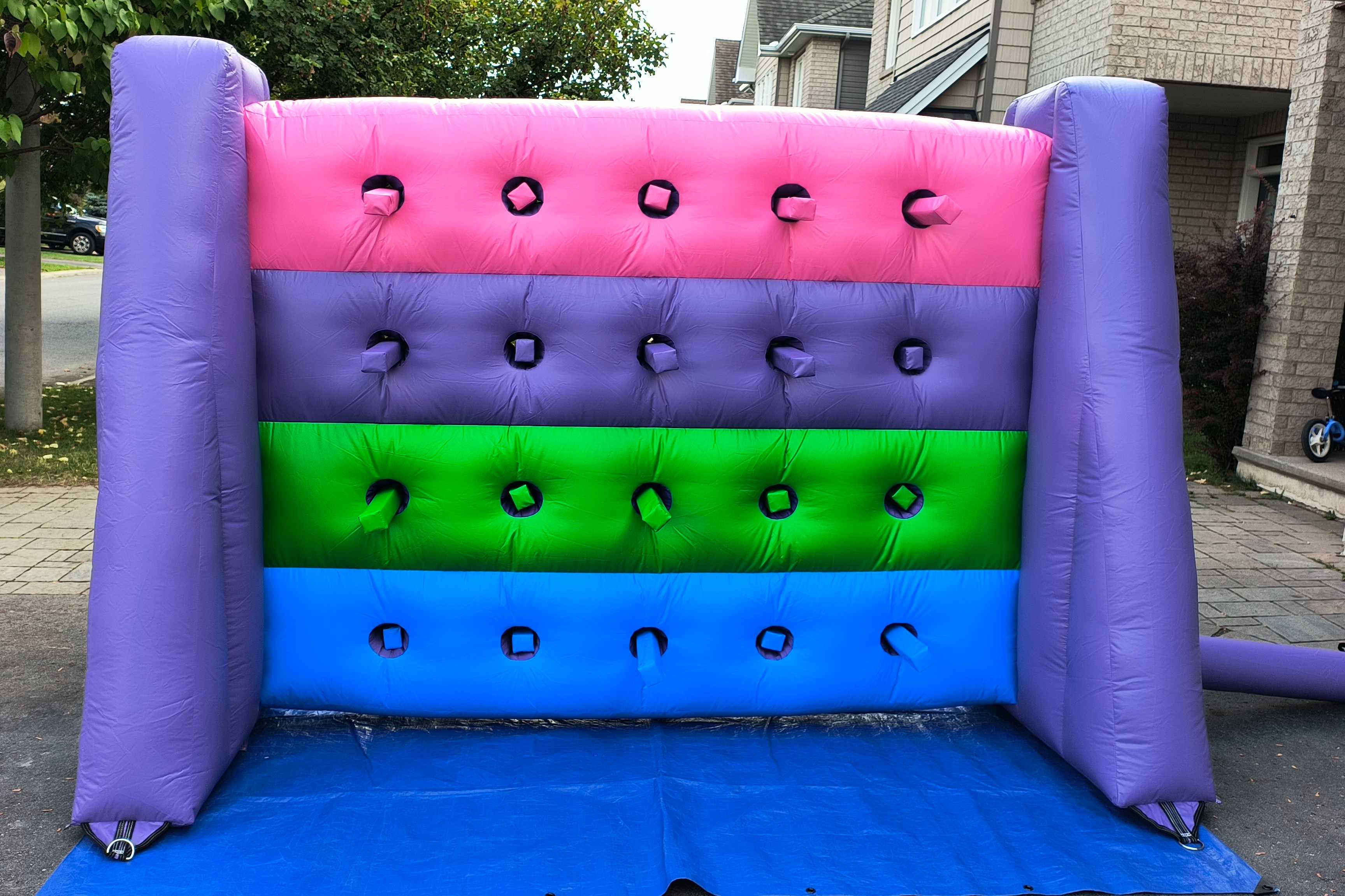 Interactive Whack a Wall inflatable game for team-building and group events in Ottawa