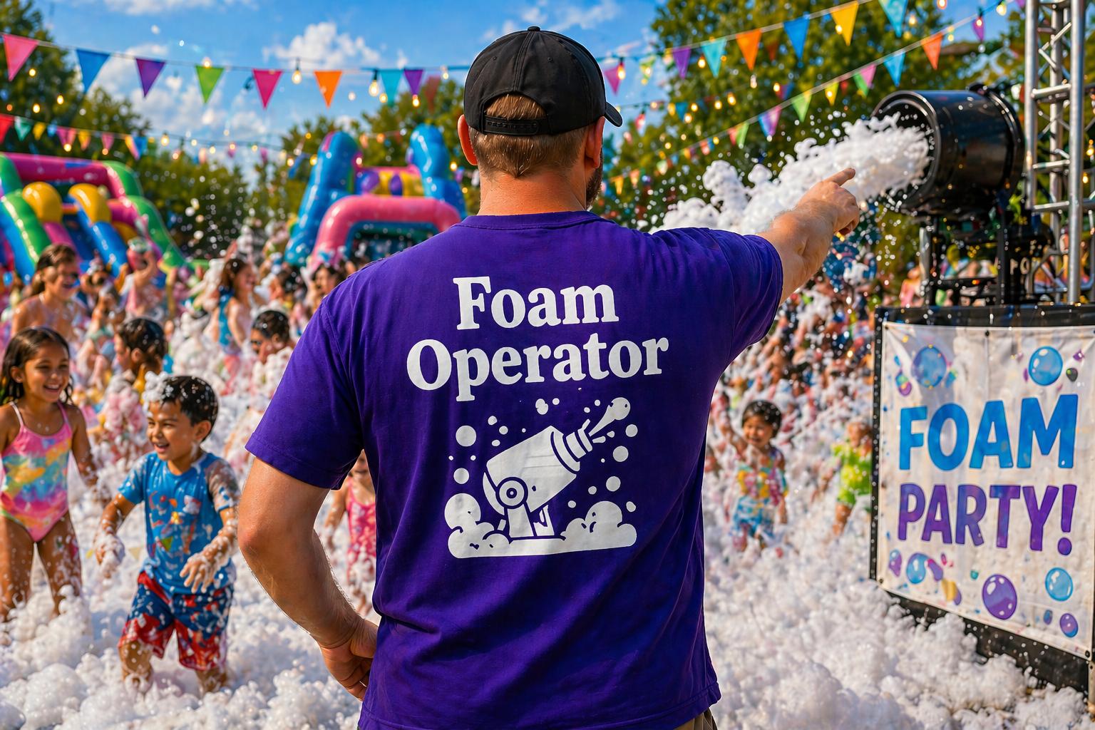 Foam Machine Operator rental in Ottawa Ontario by Party Jump Rentals