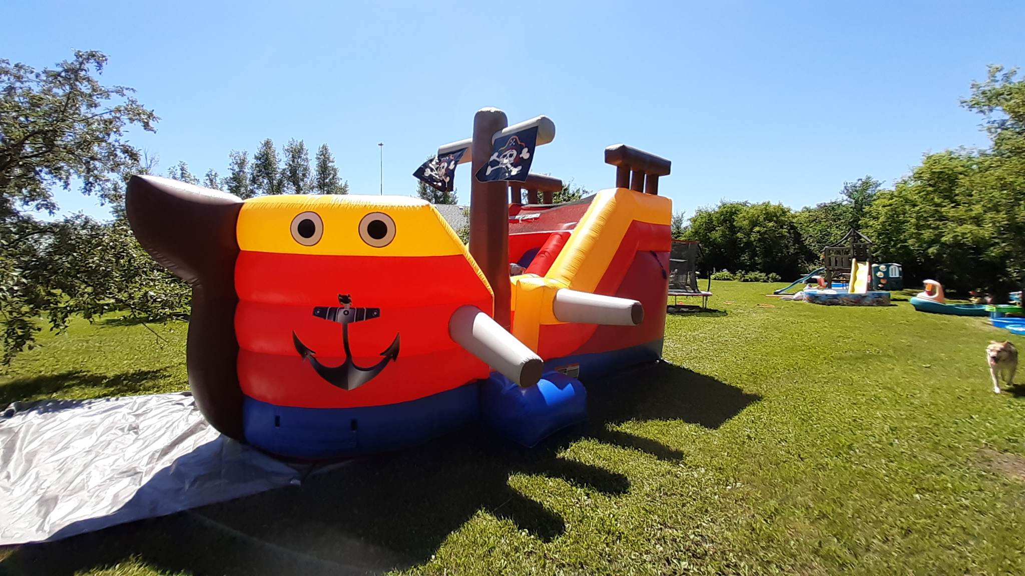 Pirate Ship Inflatable Bouncer / Waterslide party rentals Ottawa Ontario and Gatineau Quebec